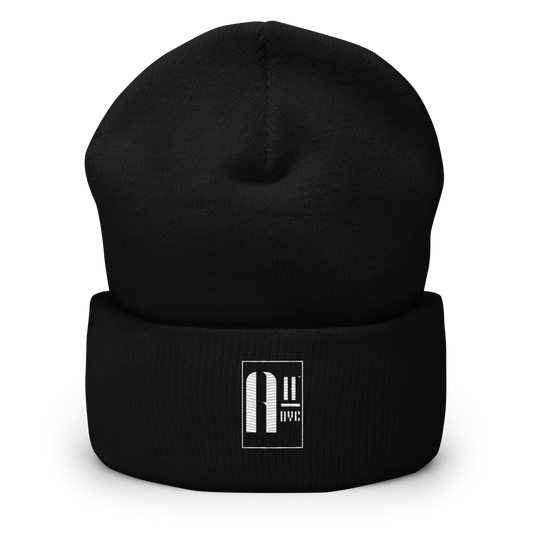 AM-NYC BLk Cuffed Beanie